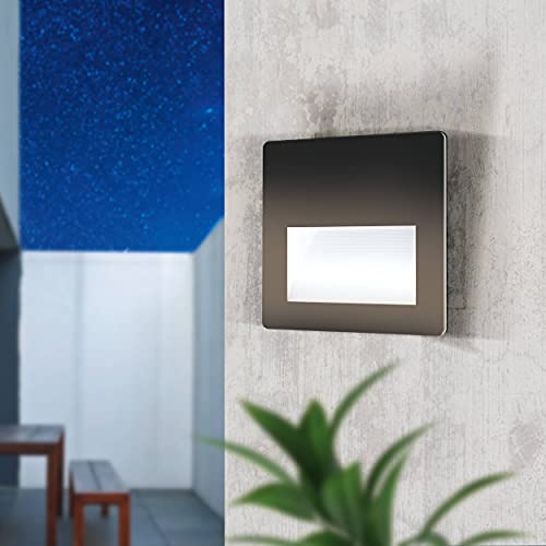 Eglo Recessed Outdoor spot Light Aracena, LED Garden Spotlight Made of Glass, Plastic and Aluminium, Black Outside lamp - Image 3