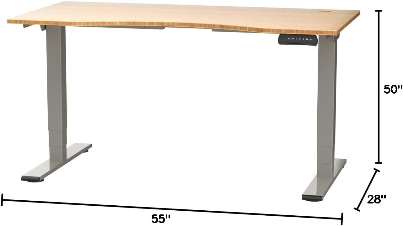 Diagram showing dimensions of the FLEXISPOT E4 Classic desk