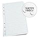 Rite In The Rain Waterproof (DURARITE) Loose Leaf Paper, 4.625" x 7", White, Universal Pattern, 100 Sheet Pack (No. 672)