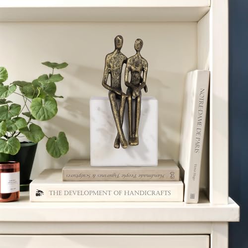 Marble and Together Iron Sculpture, Wedding Anniversary Couples Gift for Couple/Her, for Wife Husband Birthday, Romantic Couple Statue - Image 6