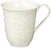 Lenox Opal Innocence Carved Mugs, White