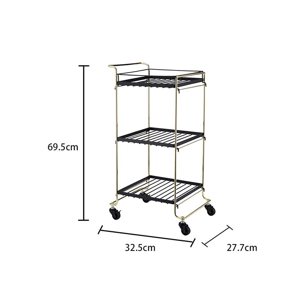 COM-FORT HOUSE- Carrello Multifunzione- Carrello Portaoggetti con Ruote - 3 Livelli - Colore Bianco | Leroy Merlin