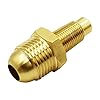 MENSI Gas Orifice Jets Connector Brass Hose Fitting 3/8" Flare x 1/8" MNPT Propane Nozzle for Freestanding Casting Cooking Stove Grill, Turkey Pot Cooker Set of 2 #3