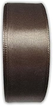 Ribbon 1 inch Graphite Ribbons for Crafts Gift Ribbon Satin Solid Ribbon Roll 1 in x 25 Yards