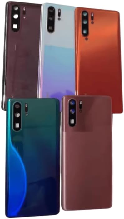 YOOOKOOO Compatible Rear Back Cover for Huawei P30 Pro – Battery Door Housing Replacement Part (Blue No Lens)