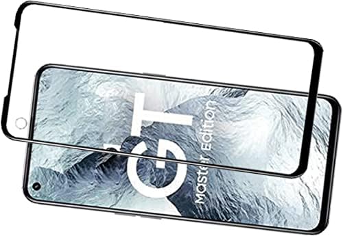 Image of eZell Tempered Glass (Curved) compatible for Realme GT, Sensitive touch, Edge to Edge Coverage Full Screen protector with Dry & Wet Wipes
