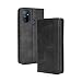 Produktbild KERUN Hülle für OnePlus Nord N100, Leder Flip Klappbar Lederhülle, TPU Folio Flip Wallet Cover Stand [Kartenslots] Schutzhülle Case für OnePlus Nord N100. Schwarz