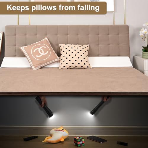 Vekkia King Bed Wedge Gap Filler Pillow/Mattress Wedge Gap Filler/Headboard Pillow/Bed Gap Filler to Close Gap (0-3.5") Between Headboard and Mattress King(White)