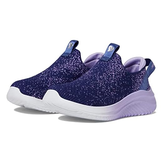 Skechers Tênis infantil unissex Ultra Flex 3.0-All Things P, Azul-marinho/lavanda, 2 Little Kid