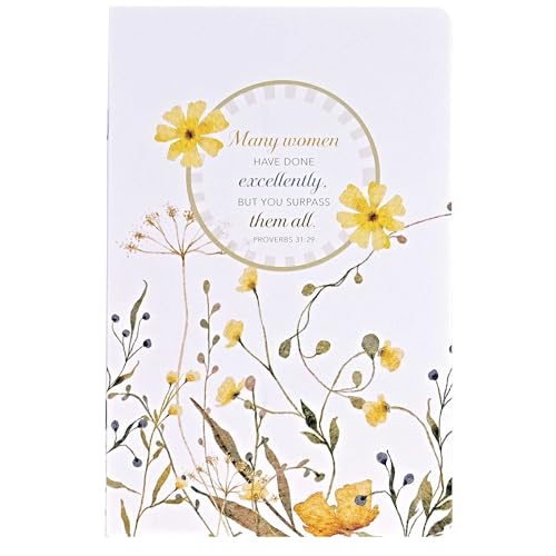 Carnets lignés chrétiens avec couverture florale inspirante