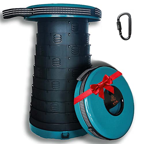 [Usa Brand] Heavy Duty Upgraded Portable Folding Stool With Two Designs - Retractable Collapsible Telescopic Seat For Adults/Kids - Compact Lightweight Adjustable Work Chair - Perfect For Travel #TOP28