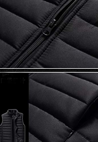 Flygo Men's Classic Zip Up Lightweight Vest Outdoor Padded Quilted Vests Jackets3