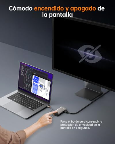 Miniatura 3 de NOVOO Hub USB C 7 en 1, Docking Station HDMI 4K@60, Ethernet, PD 100W