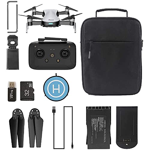 FMHCTN Dron GPS con cámara Video en Vivo 4K, Dron con cámara, Cámara Gran Angular Ajustable de 110 °, Retención de altitud, Rango de Control de 3000M con cardán autoestabilizador de 3 Ejes