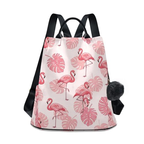 Sac à dos antivol flamants roses idéal pour les cours, les sorties urbaines et le travail