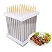 QTFBYT Kebab Maker Box 64 Fori in Acciaio Inossidabile a Usura Rapida Macchina per spiedini di Carne Facile Barbecue per spiedini Strumento per Barbecue Happy Life