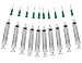 Creative Hobbies Glue Applicator Syringe for Flatback Rhinestones & Hobby Crafts, 5 Ml with 18 Gauge Pink Precision Tip - Value Pack of 10
