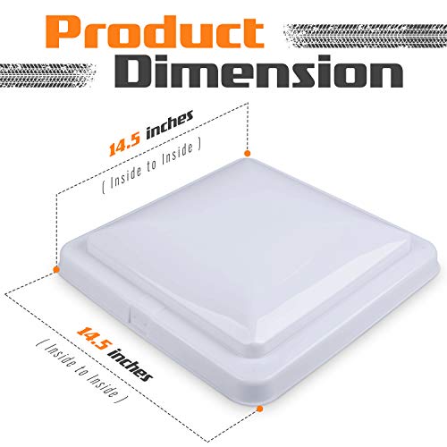 Camp'N VCWH1PC 14 Inch Universal Rv, Trailer, Camper, Motorhome Roof Vent Cover thumb #3