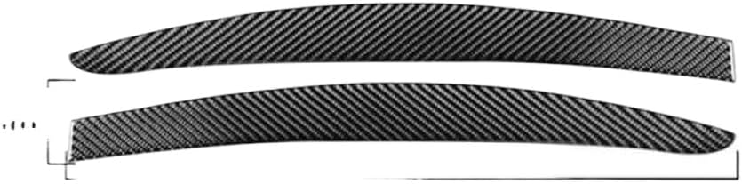Carbon Fiber Headlights Eyebrows Eyelids Cover Stickers Compatible With 2009 2010 2011 2012 2013 2014 2015 2016