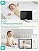 GHB Babyphone mit Kamera Baby Monitor 3,2 Zoll LCD 2100 mAh Akku 2X Zoom Temperatursensor Nachtsicht Gegensprechen