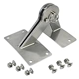 Stainless Lid Hinge Kit Compatible with Weber Smokey Mountain WSM Smoker Grill 18.5 22.5, Cooker Smoker Lid Hinge One Touch BBQ Quick Release - Let The lid Connect to The Grill