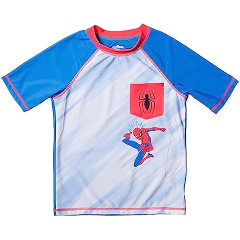 Marvel Spider-Man Rash Guard Swim Shirt Cover