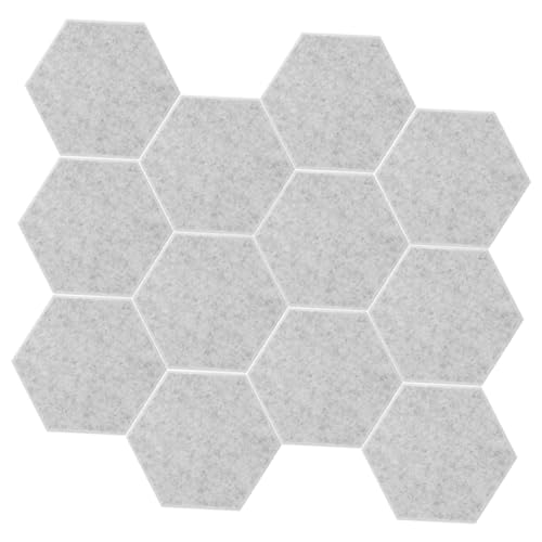 VICASKY 12pcs paneles hexagonales para aislamiento acústico para paredes, techos y puertas, reducción de ruido para estudios en casa y oficinas miniatura 1