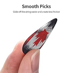 Médiators de guitare Paquet de 12 médiators de drapeau canadien pour guitare électrique Guitare acoustique Diverses… - Les Beatles, Paul McCartney, John Lennon, RIngo Starr, George Harrison Médiators de guitare Paquet de 12 médiators de drapeau canadien pour guitare électrique Guitare acoustique Diverses… – Image 2