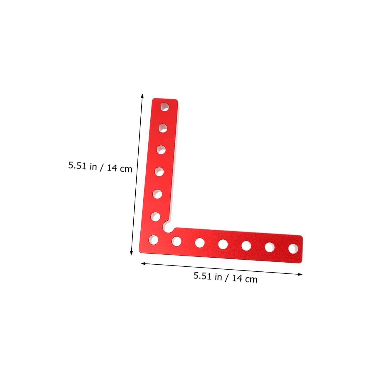 KALLORY Woodworking Precision Tool Degree Aluminum Alloy Square Ruler High Strength Clamp Safe for Hands Mm