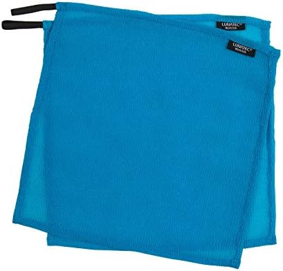 LUNATEC Self-Cleaning Travel Washcloth. Odor-Free, Quick Drying & Light Exfoliation. Wash Cloth is Ideal for Camping, Backpacking, Bathrooms, Gym, RVs and Boating. Compliments Any Travel Towel. (Blue 2pack)