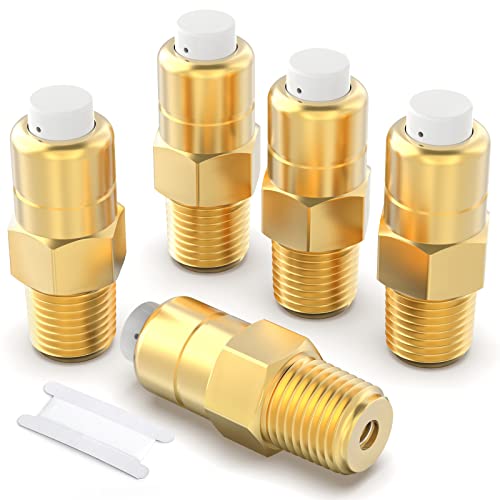 TAILONZ PNEUMATIC 1/4 Zoll NPT Hochdruckreiniger Thermostat Ablassventil Ersatz Thermoablassventil (5 Stück) Cover