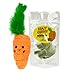 Price comparison product image WufWuf MyMeow Krazy Carrot Refillable Cat Toy with 10 North American Natural Catnip Refill Bags, Interactive Indoor and Outdoor Cat Nip Toy for Cats and Kittens
