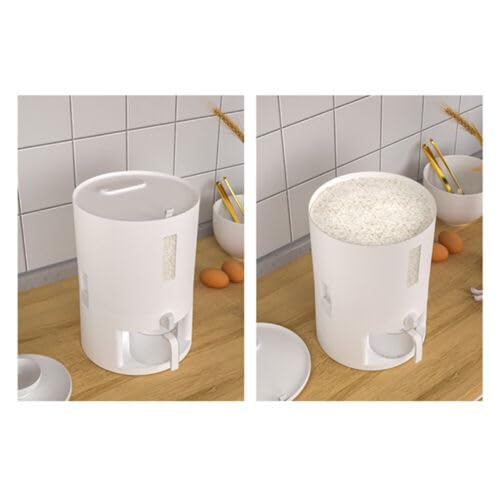 Contenitore per cereali asiatici, 20 l, per riso e tazza, 10 kg, per conservare riso, cereali, farina, pasta, noci, fagioli, ecc