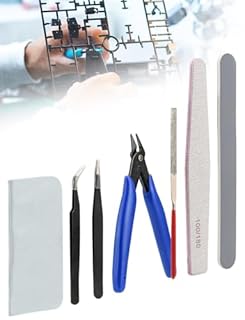 Model Making Tools Kit for Plastic Model Kits, Mellbree 14PCS Model Tools Kit Basic Tools Craft Set Hobby Building Tools Kit for Gundam Car Model Building Repairing and Fixing