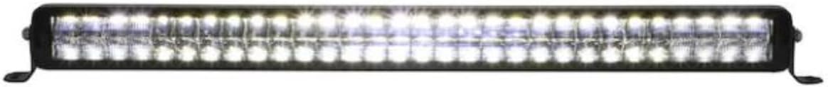 Buyers Products 1492260 8 Inch Ultra Bright Dual Row Edgeless Combination Spot & Flood Light Bar For Vehicle, Clear LEDs w/Aluminum Mount, Work Light for Truck, IP68, IP69K