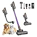 Cordless Vacuum Cleaner, 600W 50KPa 65Mins, Stick Vacuum with Touch Screen Auto-Mode, Pet Tool & 1M Hose, Wall-Charging, Fragrance Release, Light Handheld Vacuum for Floors/Carpets/Pet Hair UK Homes