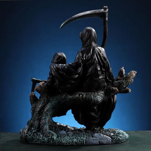 Escultura de Reaper de Resina Pintada a Mano 7.5 pulg miniatura 6