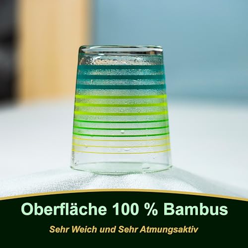 Protector de colchón impermeable y silencioso de bambú transpirable ajustable 4