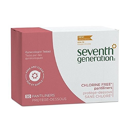 Seventh Generation Pantiliners, Chlorine Free, 50 Count