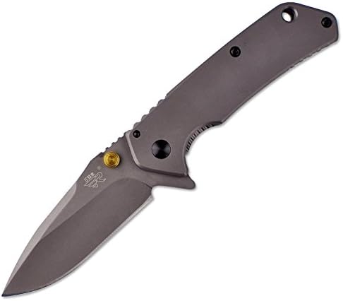 SANRENMU 7056LUF-SF Flipper Fast Opening Stonewash Tactical EDC Pocket Folding Knife,2-3/4 Inch Blade
