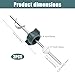 PEUTIER 2pcs Lavatory Pop Up Center Piece Assembly, Bathroom Drain Sink Parts Pivot Ball Rod Replacement Compatible with Price Pfister Pop Up Stopper and Other Popular Brands Replacement for PS2673