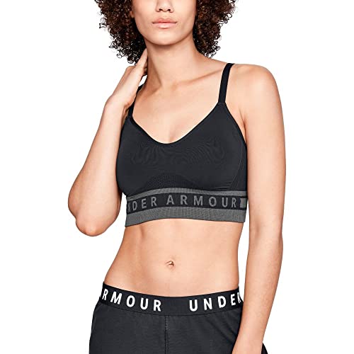 Under Armour Women's UA Seamless Longline Sports Bra XL Black
