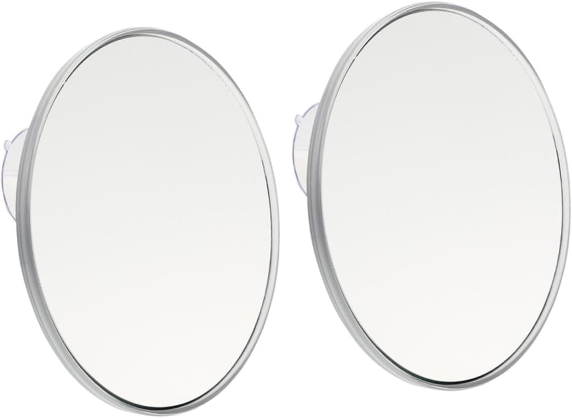 Vaguelly 2Pcs Sucker Design Makeup Mirror Mirror for Convenient Makeup Application Compact for Travel and Business Use Multi Angle Viewing for Handbag