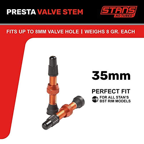 Valve Mixte Stan's NoTubes Orange 35 mm Accessoire Roue Vélo 03300647 - 2