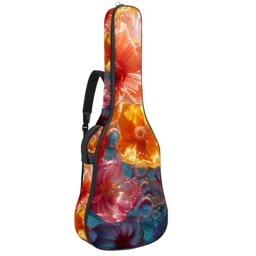 Housse universelle étanche pour guitare acoustique 41 pouces fleur