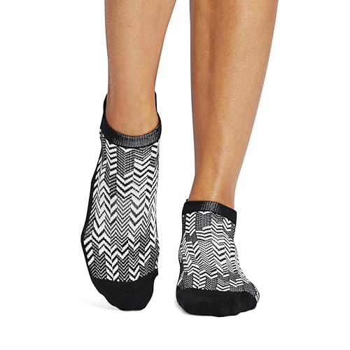 Image of TAVI Savvy Pilates Socks - Grip Socks for Women with Non-Slip Grips, Heel Tab, Arch Support, Wear for Yoga, Barre