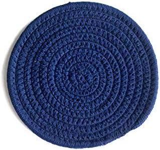 Pot Holder, Handmade Cotton Thread Weave Trivet Mats and Hot Pads, Pot Mat by Diameter 12 Inch