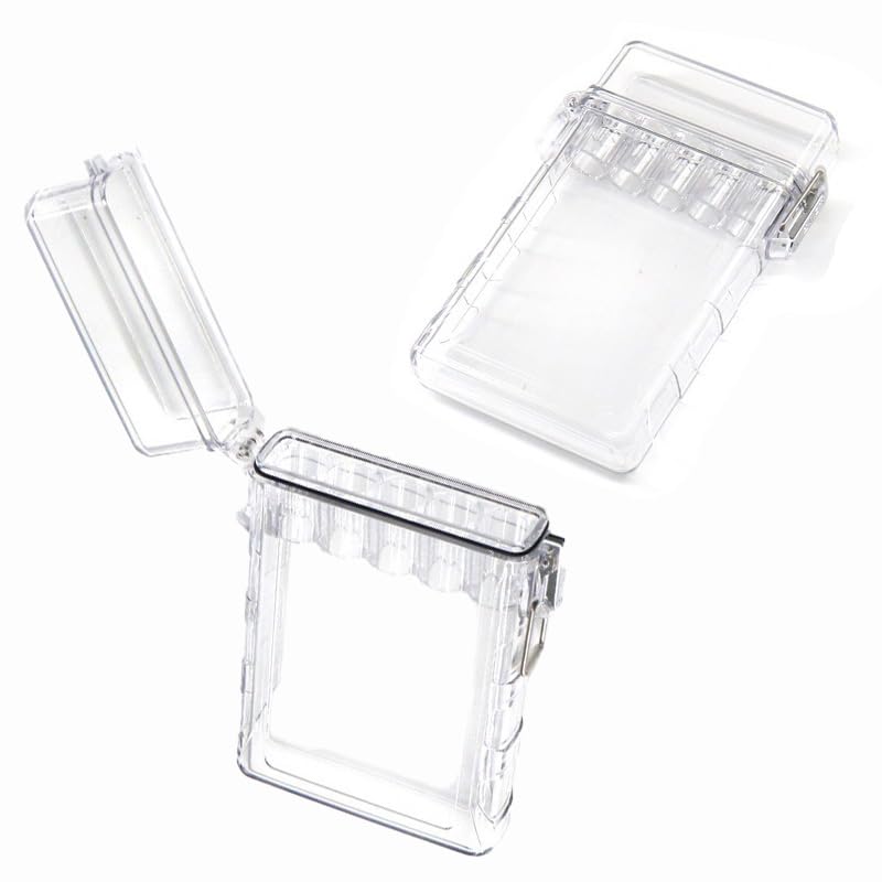 5-Hole Transparent SmellProof & Waterproof Cigarette Case,Portable Thickened Pre-Rolled Cone Protective Case,Outdoor EDC Storage Box,Smoking Accessories,1-1/4/King Size Silicone Seal Cigar Holder image 4