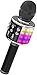 Karaoke Microphone, Microphone Wireless Kids Microphones with Bluetooth Speaker Portable Handheld Toy Karaoke Machine Music Sing Mic for Girl Boy Child Home Party KTV Outdoor