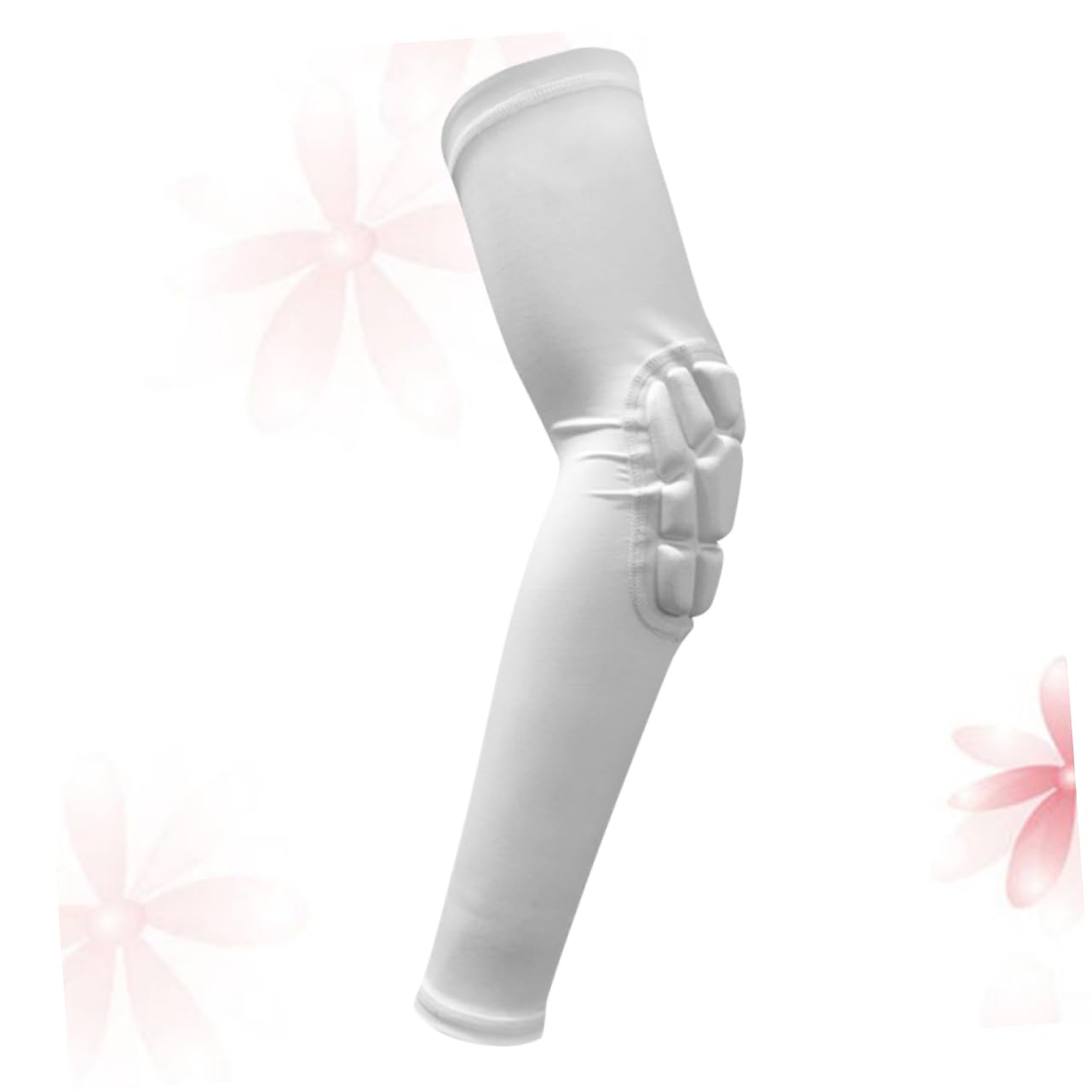 SUPVOX 1pc Elbow Protector Sleeve Breathable Protective Arm Sleeve for Cycling Basketball and Outdoor Sports Comfortable Fit for Enhanced Mobility White